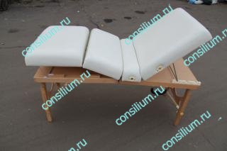 Стол массажный/косметологический с изменяемым положением ложа Comfort  Bridge 006D деревянный